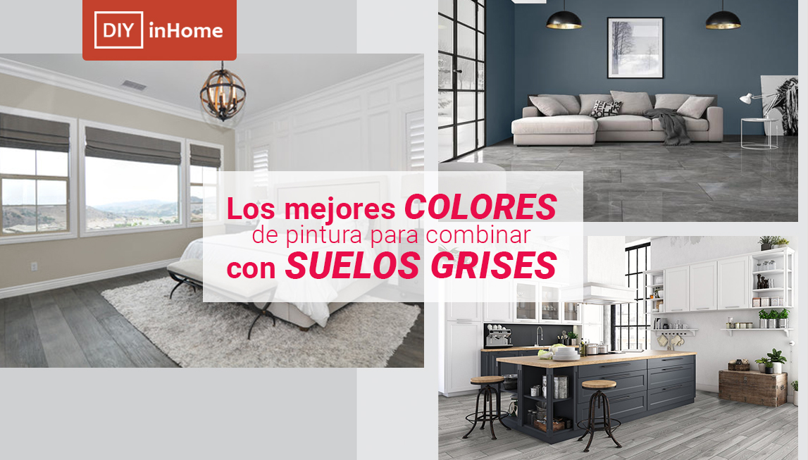 ¿Qué colores de paredes combinan mejor con suelos grises?